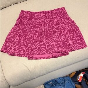 Pink Patterned Women's Skirt